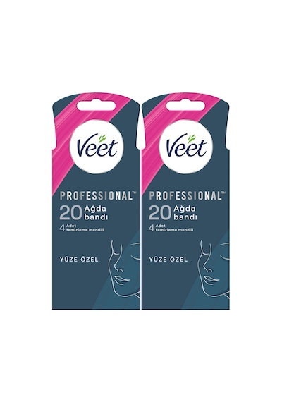 Veet Professional Hassas Ciltler Yüz Ağda Bandı 2 x 20'li