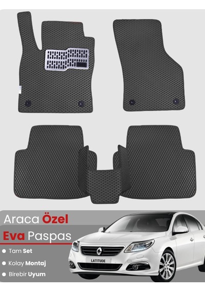 Renault Latitude 2010-2015 Uyumlu Eva Paspas Tam Set Oto Paspas,araca Özel 374