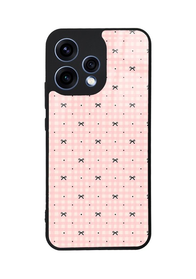 Oppo Reno 15 Pink Coquette Pattern Tasarımlı Glossy Telefon Kılıfı Pembe