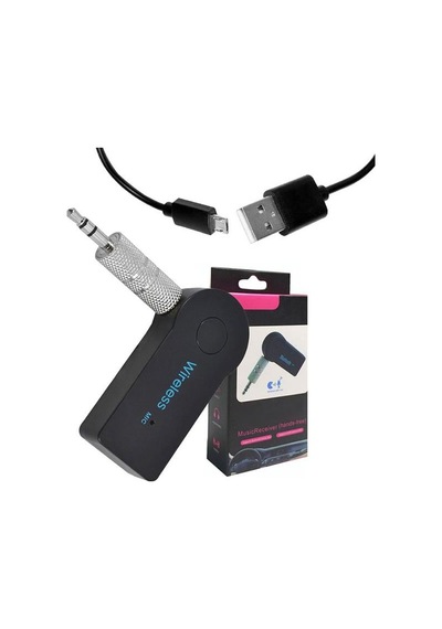 Powermaster Pm-12767 Mikrofonlu Bluetooth Ses Alıcı Araç Ve Hoparlör İçin Aux Girişli Kablosuz Dönüştürücü Kiti