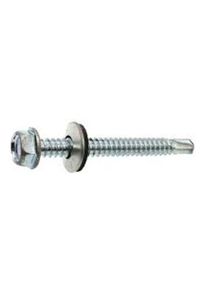 Trapez Vida Çatı Vidası Pullu Vida 5.5 x 75 MM 50 Adet