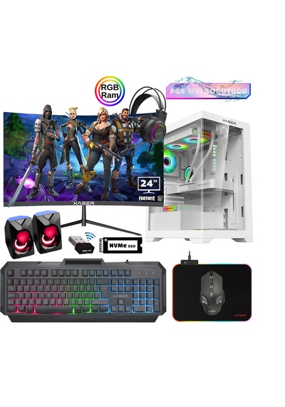 Xaser XSR894 i7-12700F 16 GB 512 GB M.2 NVMe SSD 6 GB RTX3050 23.8" Free Dos Masaüstü Oyuncu Bilgisayarı