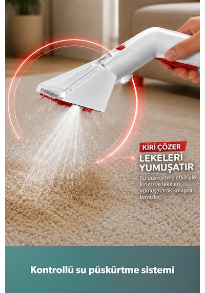 Homend Stain-X Taşınabilir Halı, Koltuk Yıkama ve Leke Çıkarma Makinesi