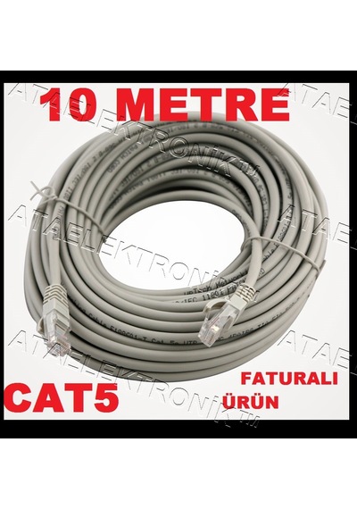10 Metre 10 Mt Cat 5 Internet Ethernet Kablosu Cat5