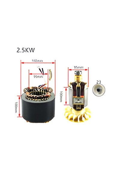 General Power 2.5 Kw Alternatör İç Dış Alüminyum Komple 200