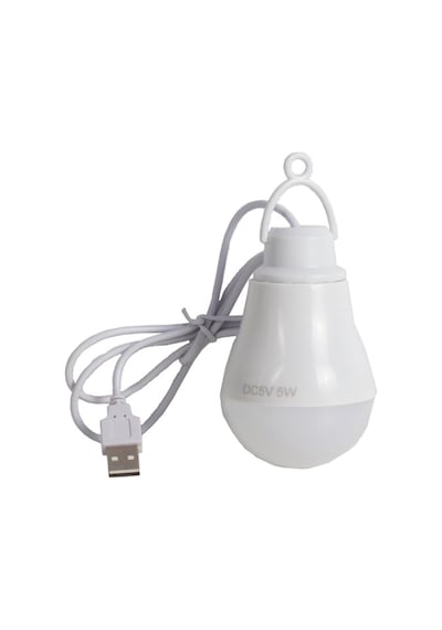 Ayrex Gaman Usb Kablolu 1 Metre 6-5 Volt Dat At Ampulü - Güneş Enerjili Solar Sistem Uyumlu Ampül