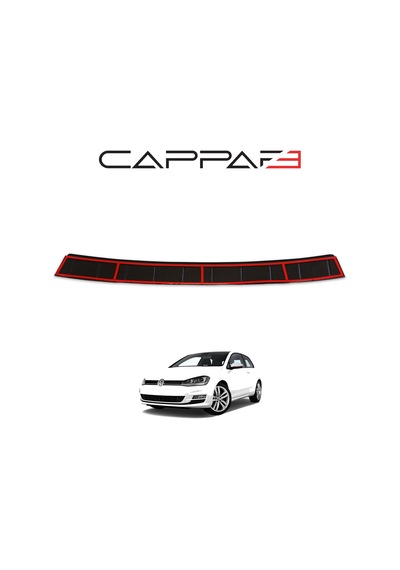 Volkswagen Golf 7 2013-2021 Yıl Aralığı Uyumlu Arka Tampon Eşiği Parlak