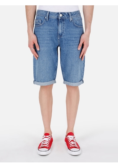 Colin's Colins 044 Karl Normal Kesim Düşük Bel Düz Paça Mavi Erkek Jean Şort Cl1069526 Cl1069526 Q1.V1 Dn43507 Mavi