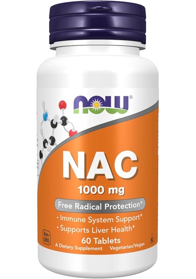 Now N.a.c N-acetyl-cysteine 1000 Mg Free Radical Protection 6