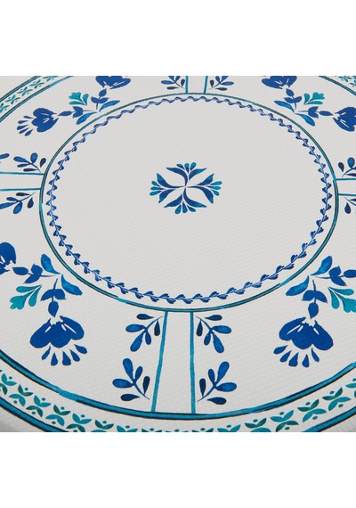 Zuccii Home Santorini Yuvarlak Tepsi - Renkli - 35,5 Cm Çok Renkli