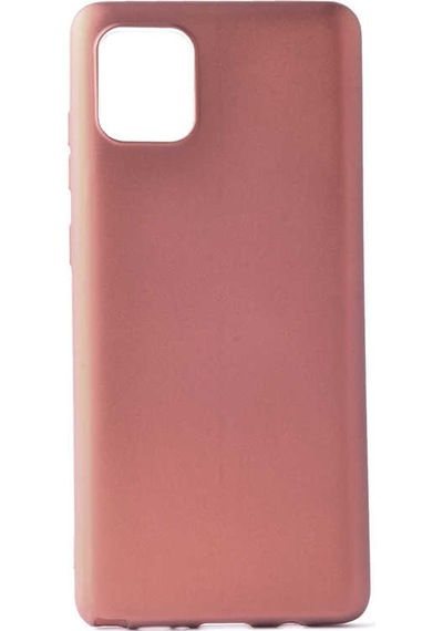 Samsung Uyumlu Galaxy A91 S10 Lite Kılıf Zore Premier Silikon Kapak Rose Gold