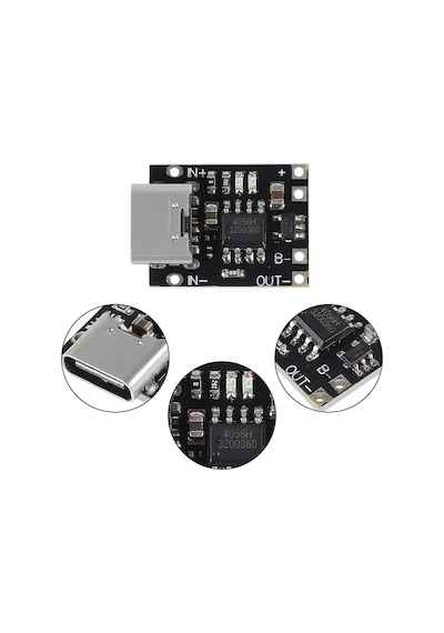 Tp4056 3,7v Mini Şarj Devresi - Korumalı Mod Type C 5 Adet