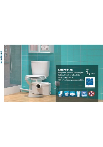 Sanipro Xr - Wc+3 Ünite Fos Tah Cihazı - 16 Lt