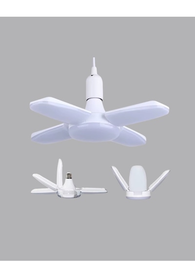 Astraltech Enerji Tasarruflu Led Ampül 60 Watt 4 Kollu Beyaz Işık Yeni Nesil Çok Renkli