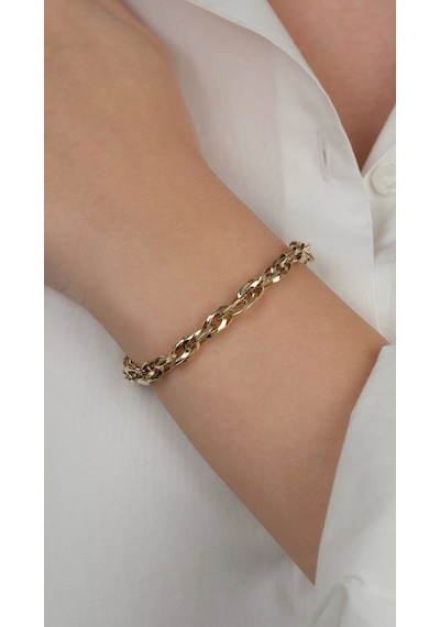 Arpaş 14 Ayar Altın Sarmal Bileklik Gold Sarı Altın