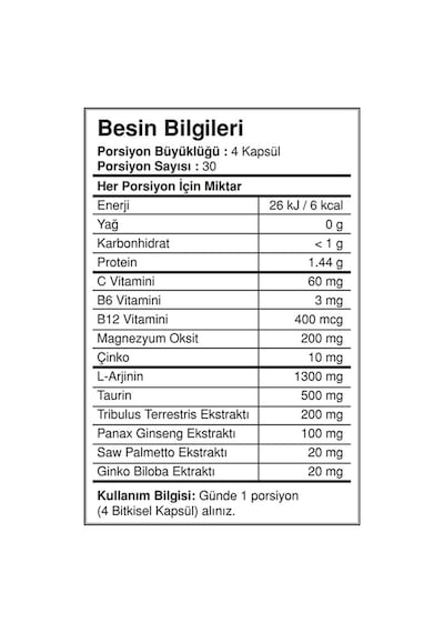 Bigjoy Argimax  120 Kapsül