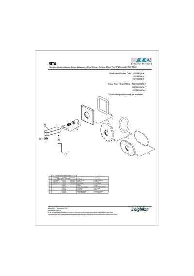 Ankastre Banyo Bataryası Çıkış Ucu G 1/2" 102159208-k Krom