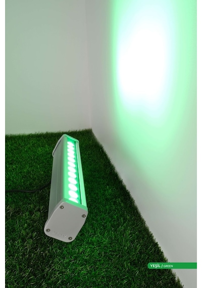 ACK LED Wallwasher Yeşil Işık 12W 338mm Yeşil