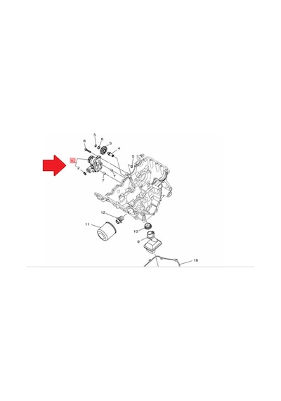 Yamaha YZF-R25 / MT25 ( 2015-2020) Yağ Pompası 1WD-E3300-01