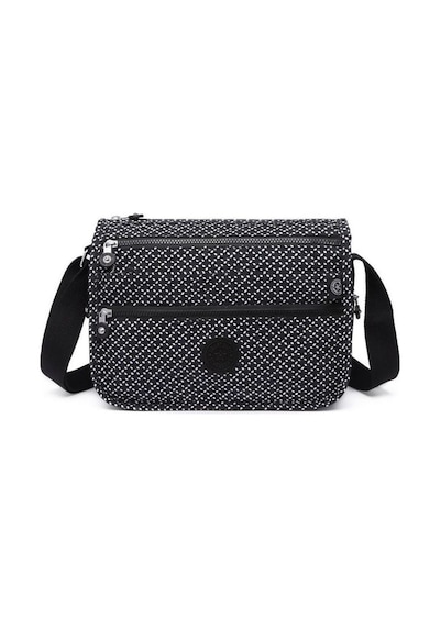 Smart Bags Krinkıl Siyah/beyaz Kumaş Kadın Çapraz Askılı Çanta Sm 001