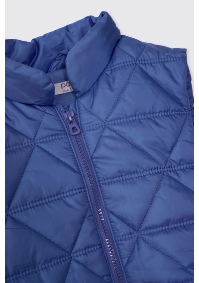 Panço Erkek Çocuk Yakalı Micro Yelek 2621bk23003 Mavi
