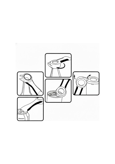 5 İn 1 Çok Amaçlı Konserve Şişe Ve Kavanoz Açacağı - Ergonomik Pratik Mutfak Aleti Gri Diğer