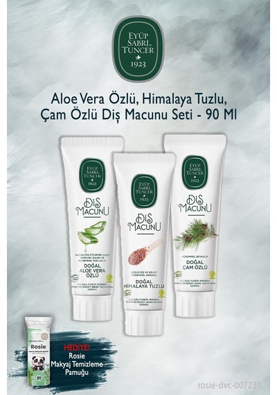 Eyüp Sabri Tuncer Diş Macunu Aloe Vera Özlü 90 Ml Beyazlık