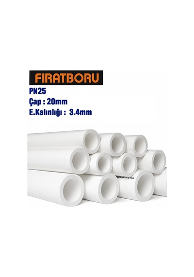 Fırat 20mm 4mt Pn25 Pprc Boru, 7b00020020