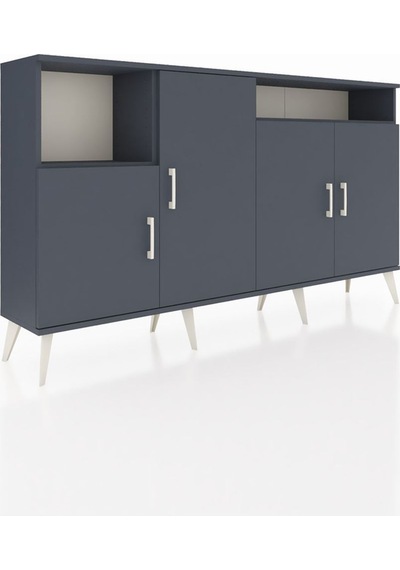 Arges Konsol 5 Raflı 4 Kapaklı 176x30x99 Antrasit-antrasit Antrasit - Antrasit Arges Konsol 5 Raflı 4 Kapaklı 176x30x99 Antrasit-antrasit Antrasit - Antrasit