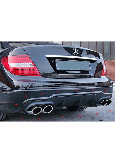 Mercedes W204 Amg Difüzör