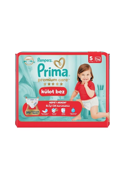Premium Care Külot Bez 5 Numara 34 Adet Bebek Bezi Diğer