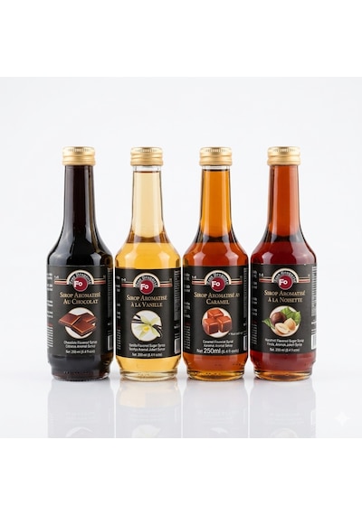 Fo Şurup 4' Lü Avantajlı Paket Çikolata Vanilya Karamel Fındık Şurubu 250 Ml X 4 Adet Diğer