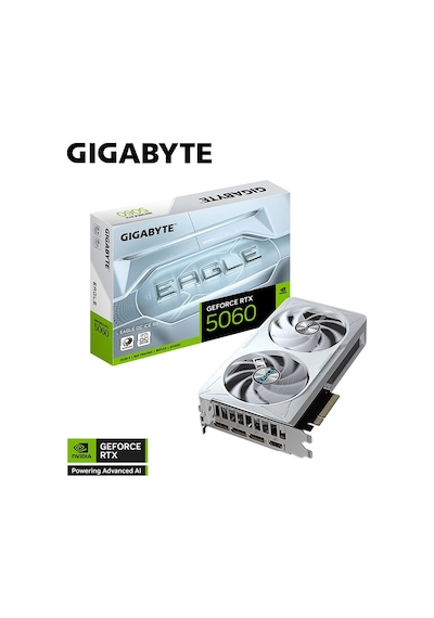 Gıgabyte Geforce Rtx 5060 Eagle Oc Ice 8g Gddr7 8gb 128bit Dlss 4 Gv-n5060eagleoc Ice-8gd Nvıdıa Ekran Kartı