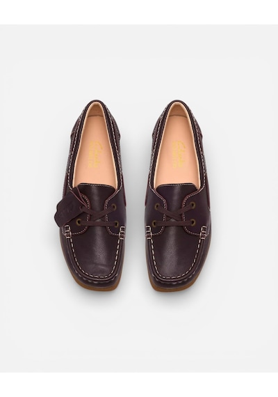 Clarks Wallabeeevosea Dark Brown Lea Kadın Koyu Kahve Günlük Ayakkabı 26186598 Kahverengi