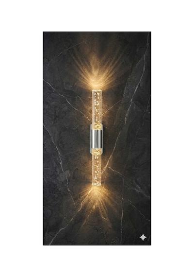 Bubblelight Small 31 Cm Modern Tasarım Led Aplik - Duvar Lambası - Gümüş - Pilli - Günışığı Platinum Günışığı Pilli