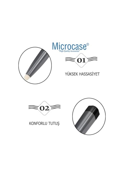 Microcase Taşınabilir Hassas Ekran Dokunmatik Keçe Uçlu Akıllı Tahta Kalemi -al4822 2 Adet Diğer