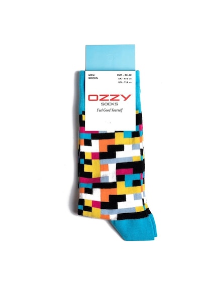 Ozzy Socks Blok Desenli Çorap Çok Renkli