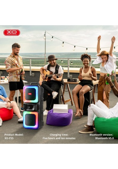 Özel Seri Parti Ses Aracı Ürün Rgb Işıklı Mikrofonlu Karaoke Seti Ve Bluetooth V5.0