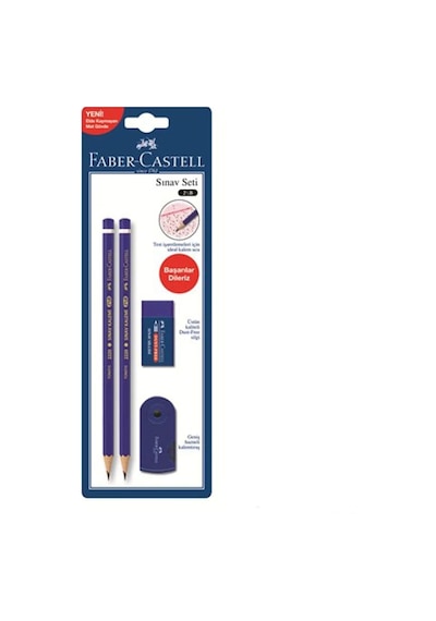 Faber Castell Faber Sınav Seti (Kalem+Kalemtraş+Silgi)