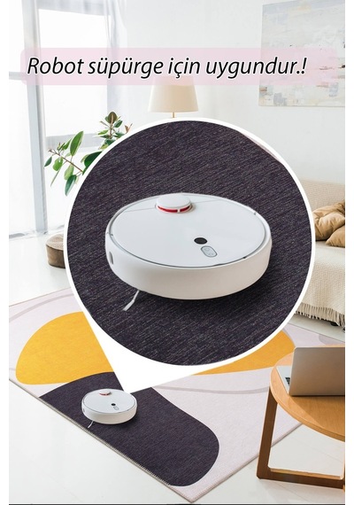 Funk Modern Dokuma Pamuk Polyester Renkli Halı (Al 405)