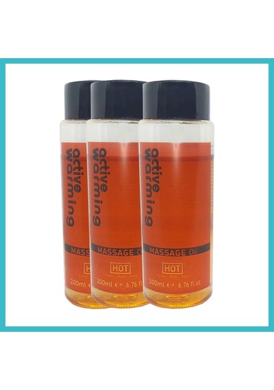 Bezos Active Warming Massage Oil 600 Ml Isıtıcı Özellikli Rotik Masaj Yağı X 3 Adet Dfnbez