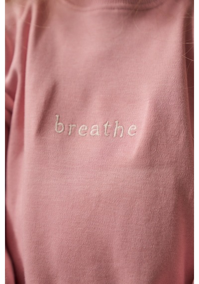 Oh La La Koala Pembe Nakışlı Oversize Uzun Kollu T-shirt Pembe