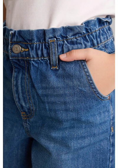 Defacto Paperbag Jean Pantolon Kız Çocuk G0256a826spnm28 Mavi-nm28