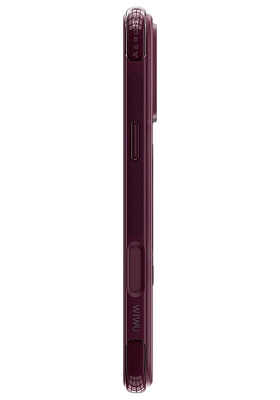 Apple iPhone Uyumlu 18 Pro Kılıf Wiwu Ag-203 Aeroguard Ultra Serisi M-safeli Airbag Tasarımlı Standlı Kapak Bordo