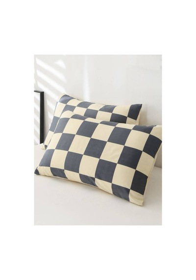 Ranforce Kumaşından Dama Desenli Çift Kişilik Nevresim Seti 200x220 Çok Renkli