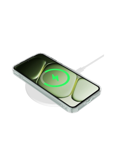 Oppo Reno15 Pro Max 5g Uyumlu Kılıf Sararmaz Kamera Korumalı Magsafe Mika Sert Parlak Şeffaf Kapak Beyaz