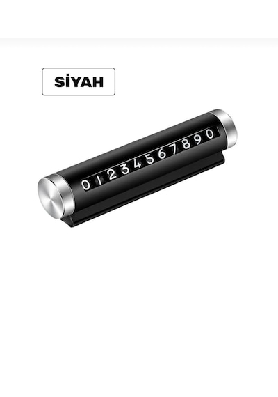Point Araç Ön Cam Telefon Numarası Şifre Tip Çevirmeli Numaratör Metal Malzeme 1