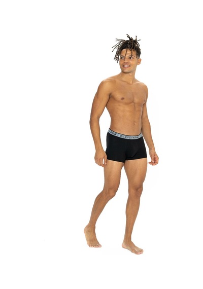 U.S. Polo Assn. U.s Polo Assn. 80540 Erkek Pamuklu 3'lü Boxer-bordo&siyah&antrasitmelanj Siyah