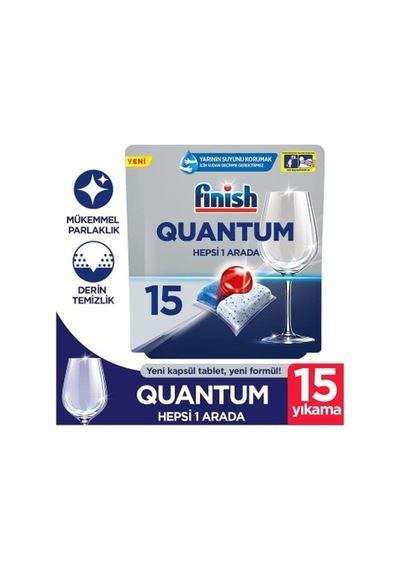 Finish Quantum Hepsi Bir Arada Bulaşık Makinesi Deterjanı 15 Tablet