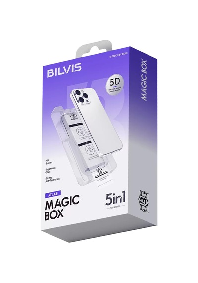 Newface Apple İphone 13 Pro Max Bilvis 5in1 3d Magic Cam Ekran Koruyucu - Siyah